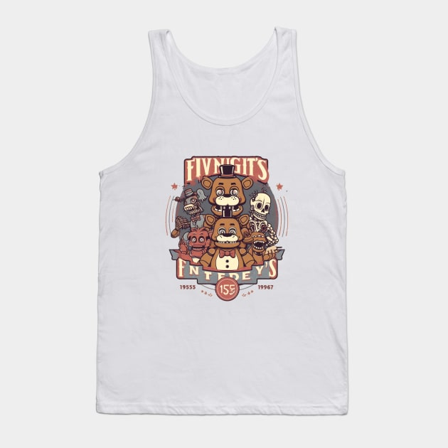 Five Nights At Freddys Tank Top by ADSart